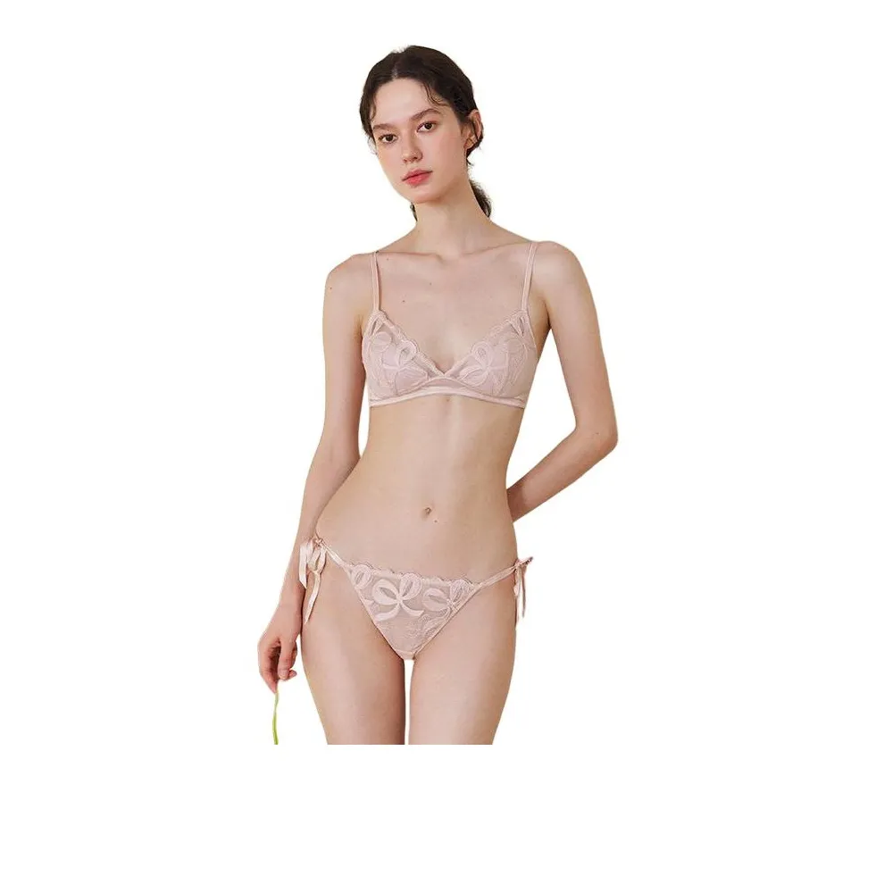 FREELASS Лента Розовый Одежда Комплекты Трусы Записка Размер Женское нижнее белье Комплекты