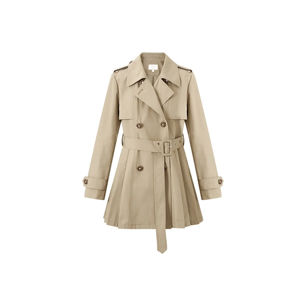 ACAINES Светлый хаки Женская тренч-куртка