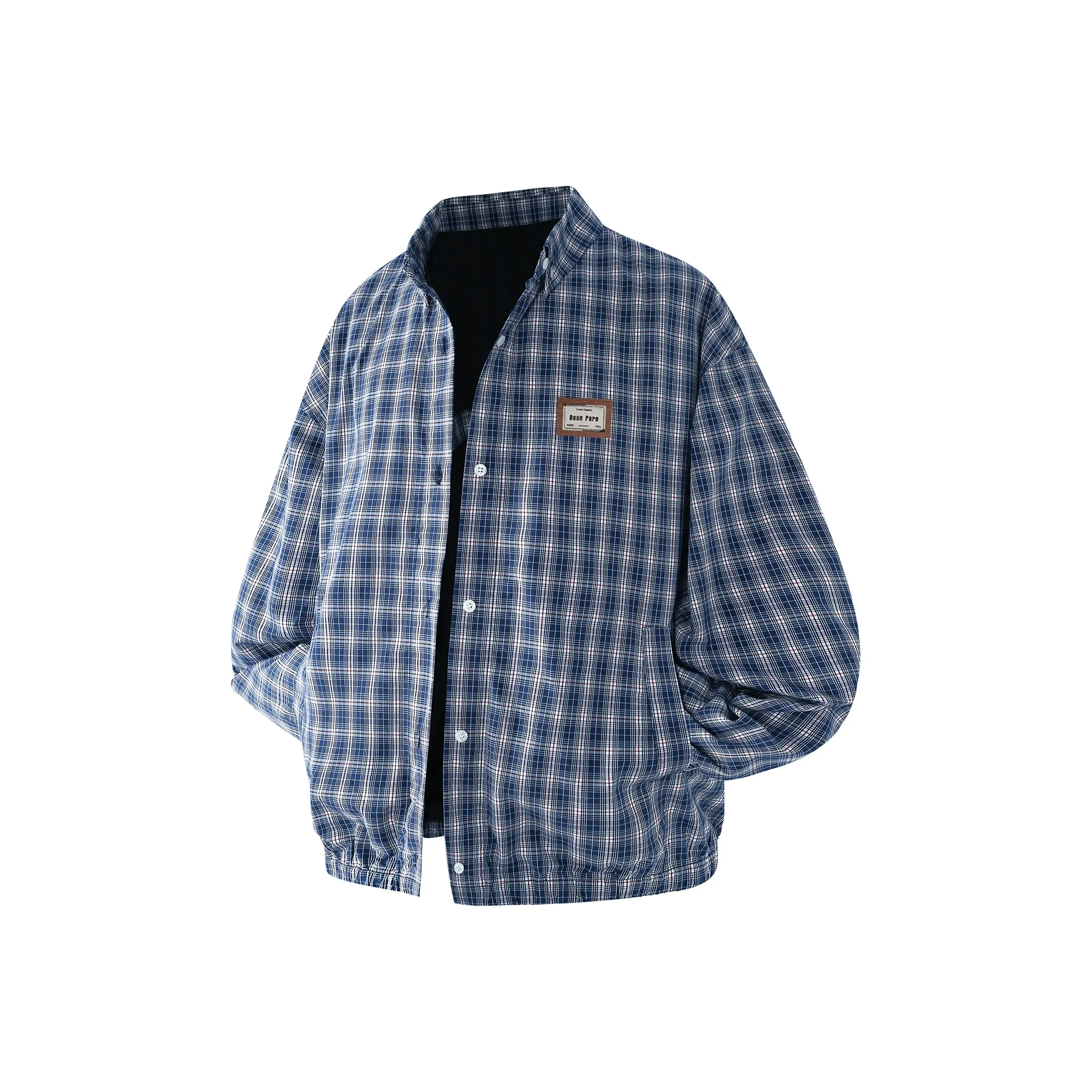 ERQD Синяя клетка Унисекс Куртки