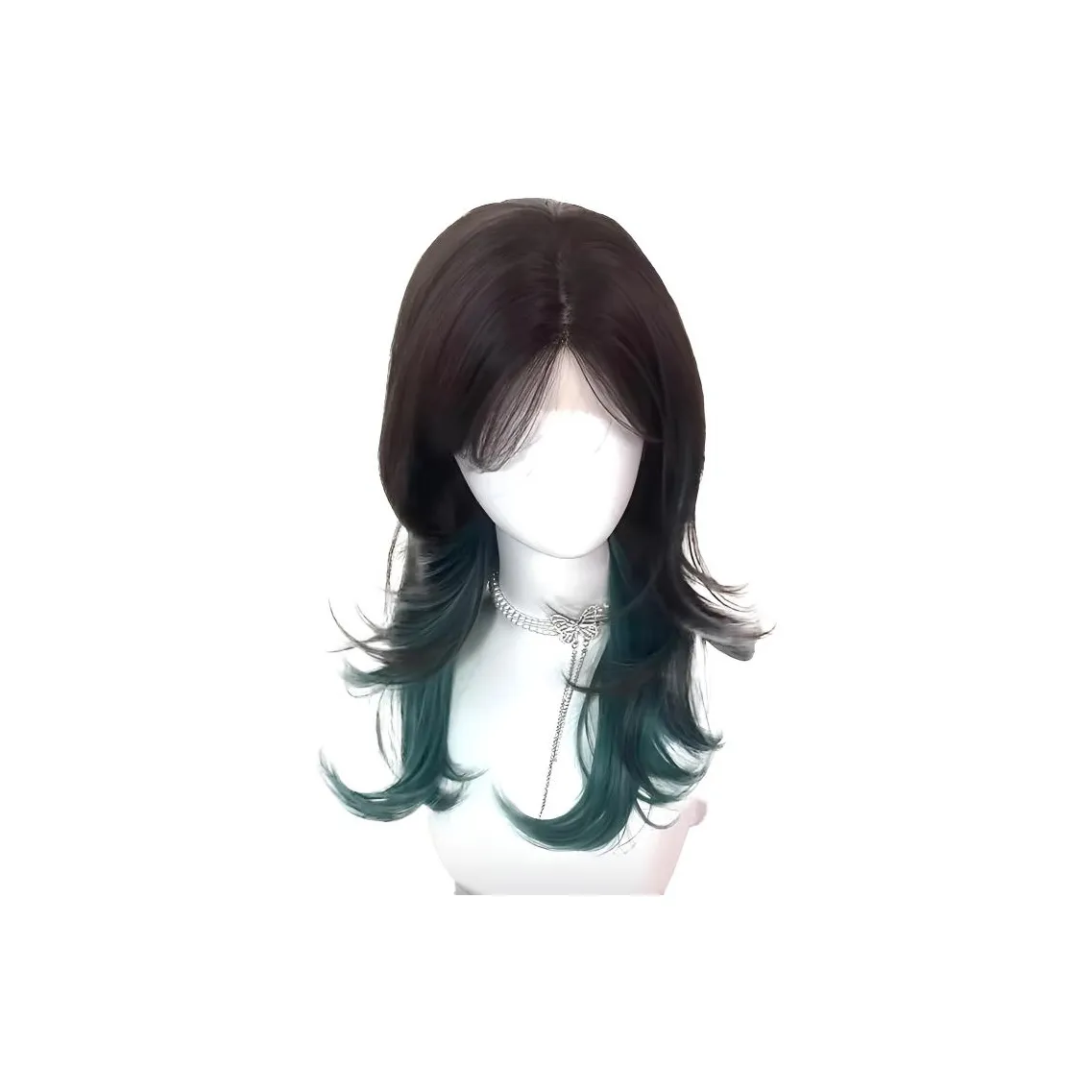 Northward Incline Волк Ласточкин хвост Mullet Голова Унисекс Перука Высокая температура Пряжа Короткий Прямые волосы