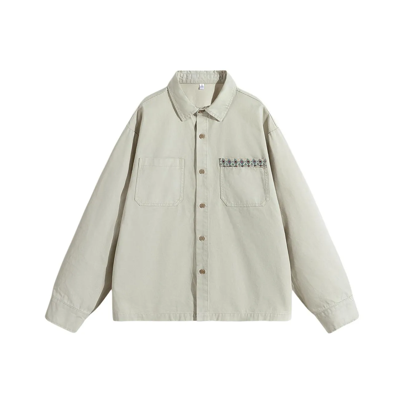 FRLMK Осенний Американский винтаж Промытый Состаривание Минималистский стиль Грудь Кружево Отделка Карман Дизайн Куртка Унисекс