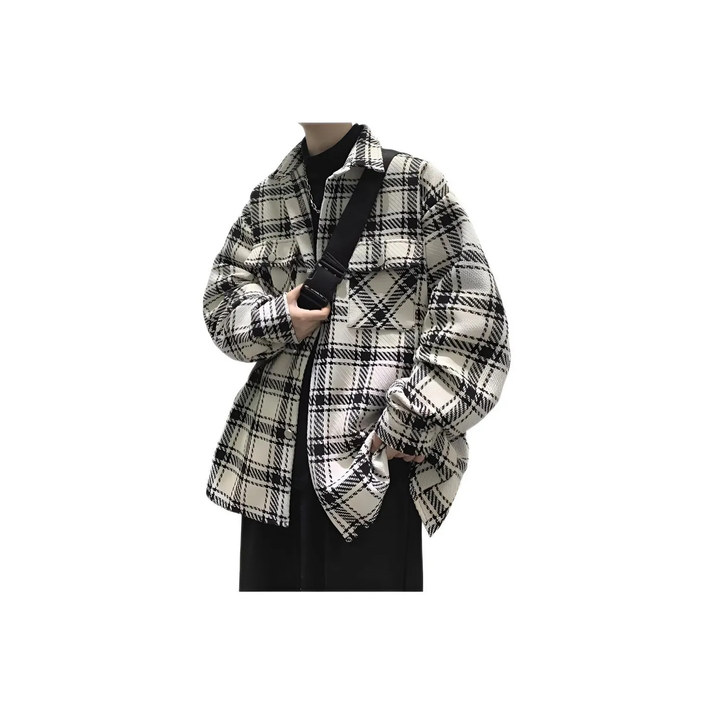 TONYBEAR Гусиная лапка Премиум Мужская одежда Рабочий стиль Куртка Мужская