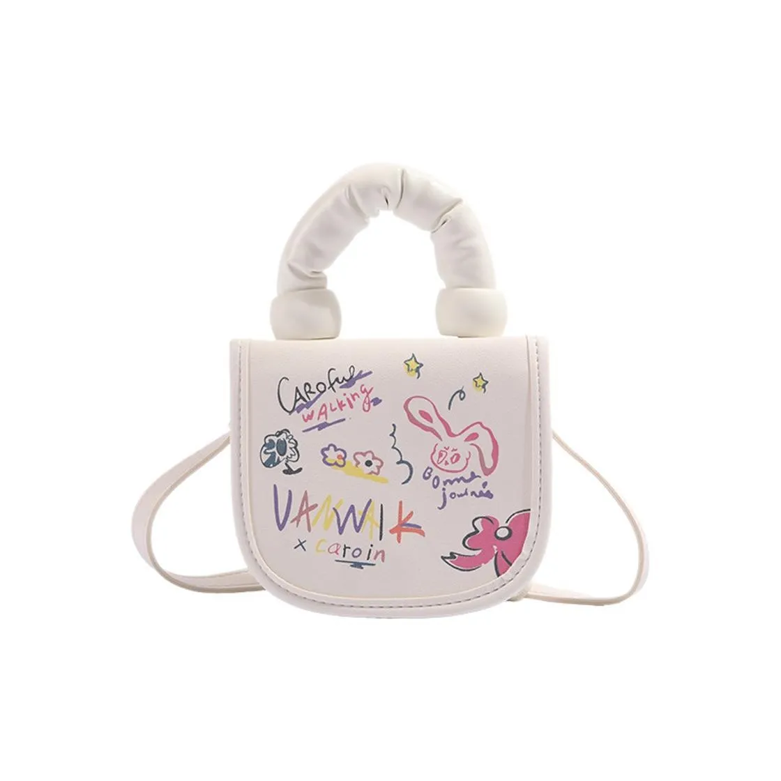 DALO Artificial Leather Bag Standard Women's White