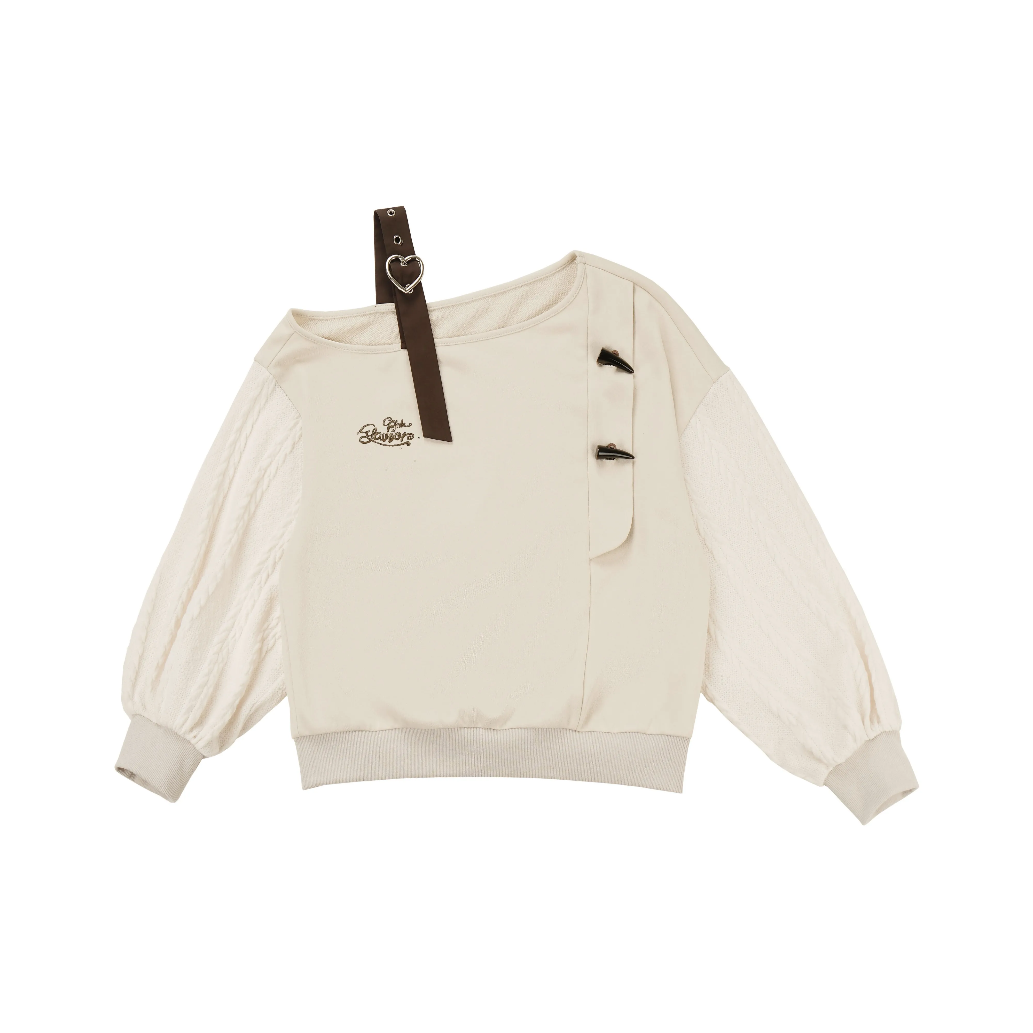 Pink Savior Off Плечо Толстовка Женские Толстовки