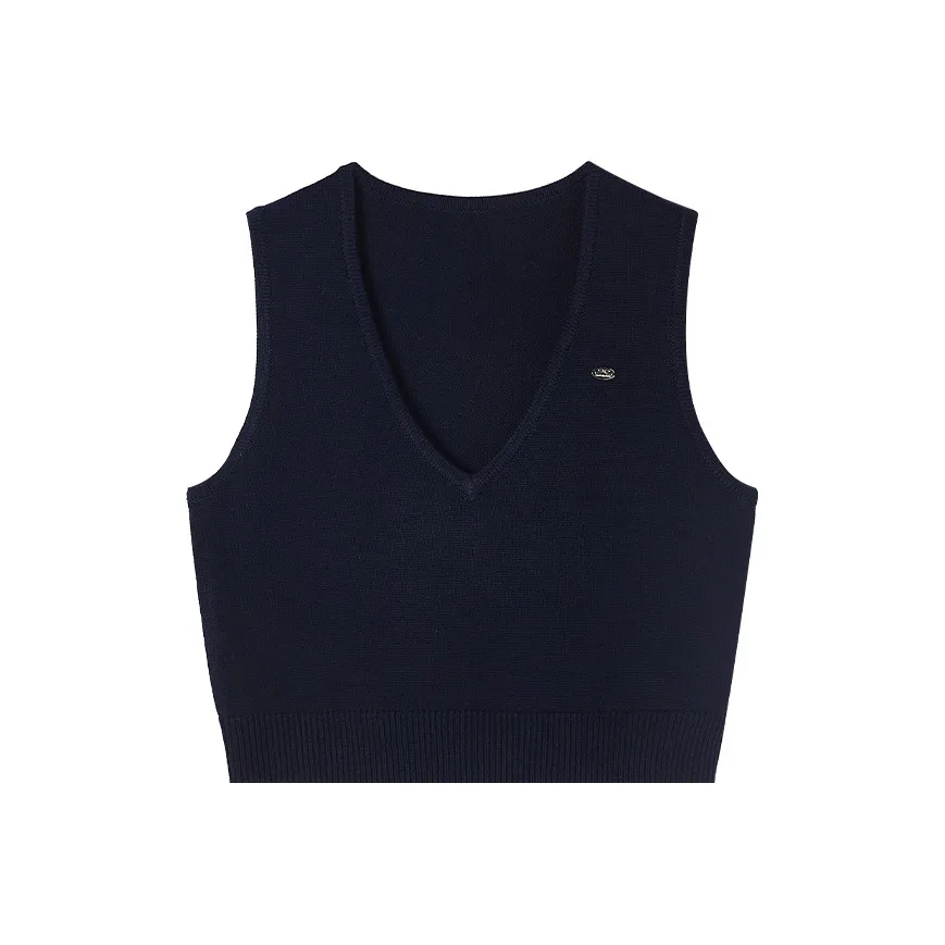 XIANGYING Темно-синий женский жилет