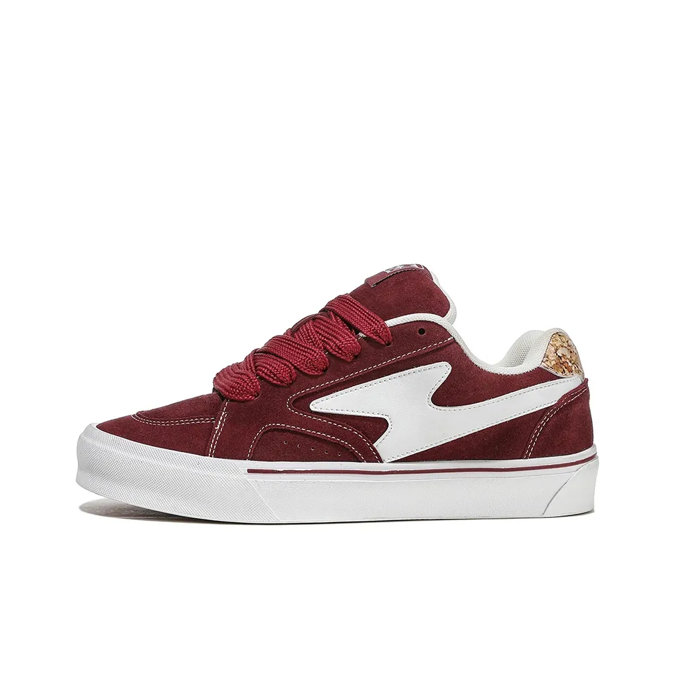 HOMDOON Красное вино Пробка Аbrasion Resistant Slip Resistant Низкий Топ Скейтборд Кроссовки Унисекс