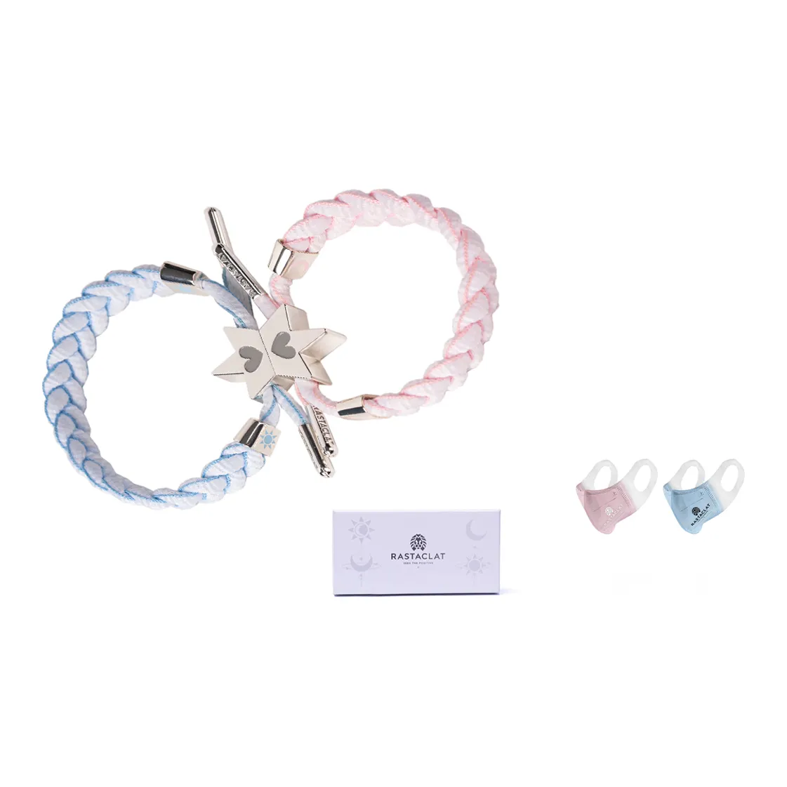 Rastaclat Полиэстер Браслеты Унисекс Синий Розовый Цветовая схема