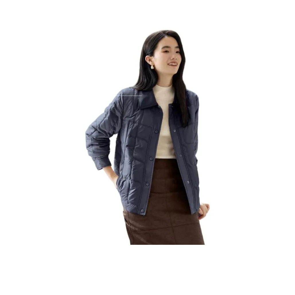 IHIMI Темно-синий Синий Женский Пуховик