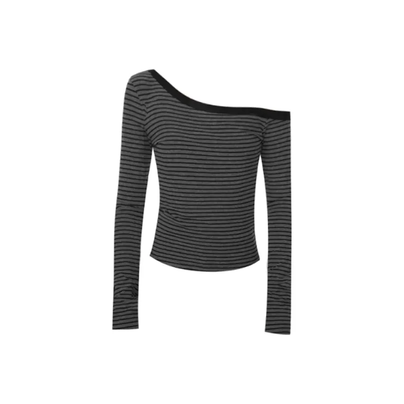 EMDPN Весна-осень Облегающий Off Плечо Нижнее белье Топ Женские