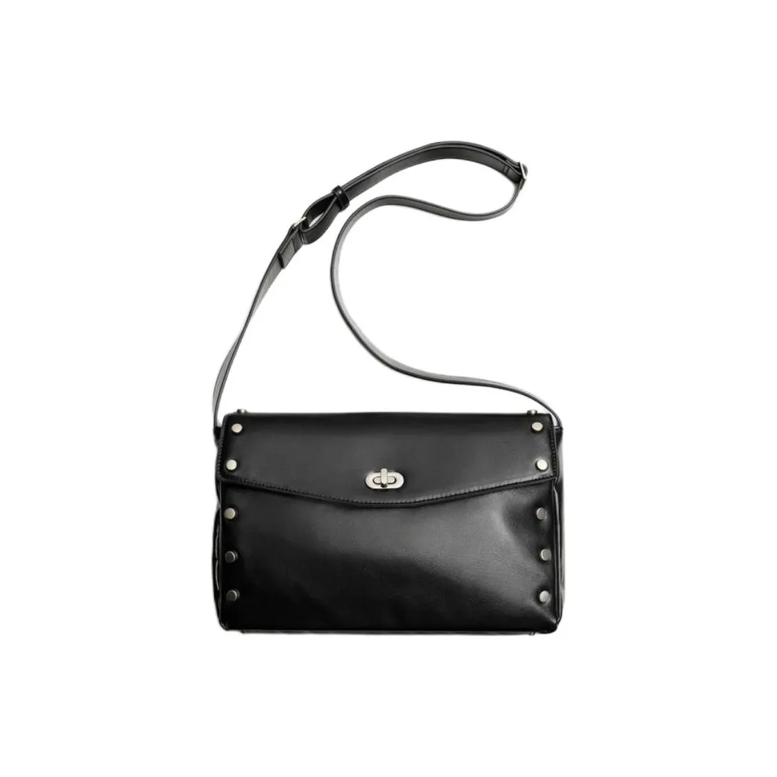 ZARA Полиуретан Сумка через плечо Унисекс Черная