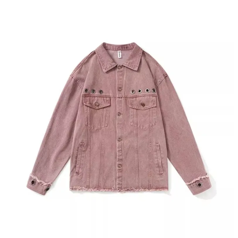 KKX Розовый Женские Джинсовые Куртки