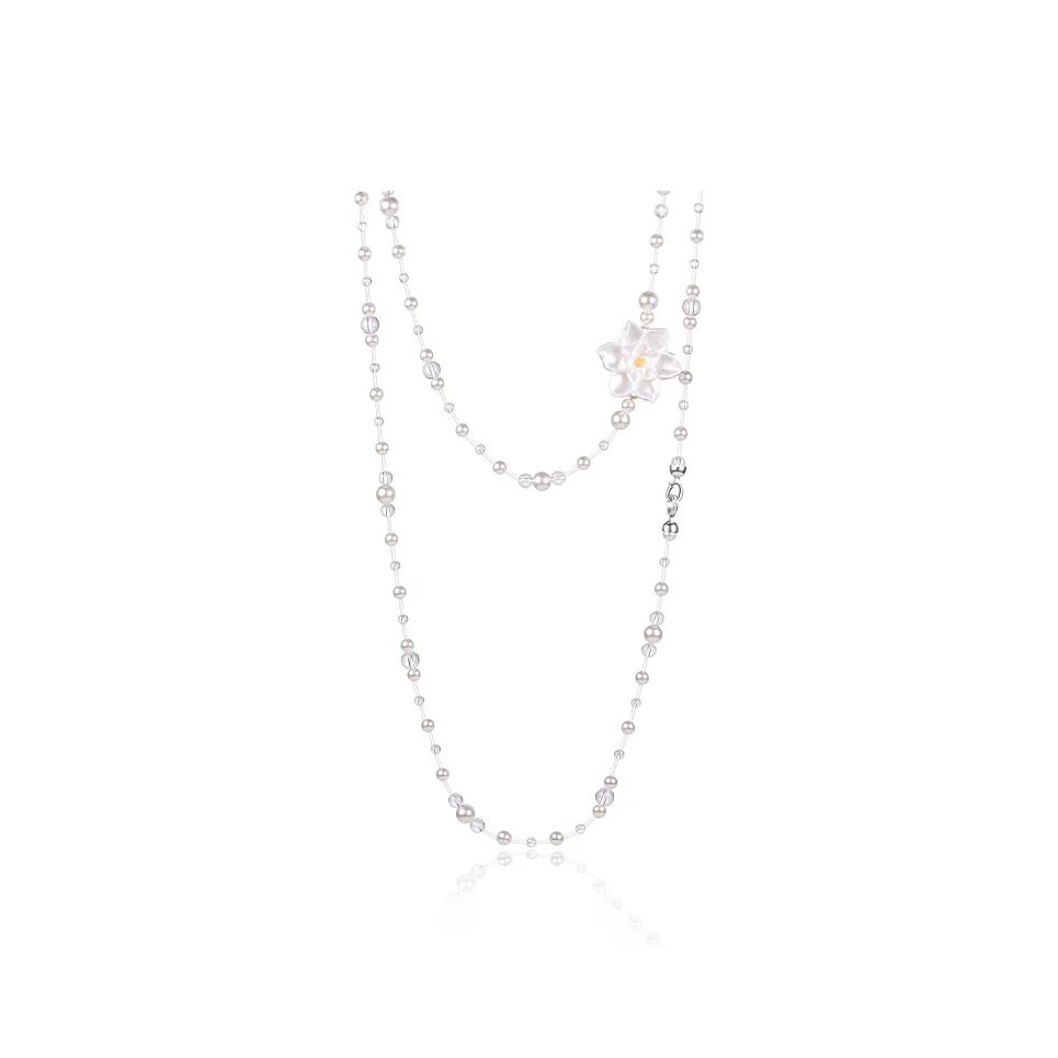 PARANOID PUPPY 3D-эффект Pearl Long Necklace Women's