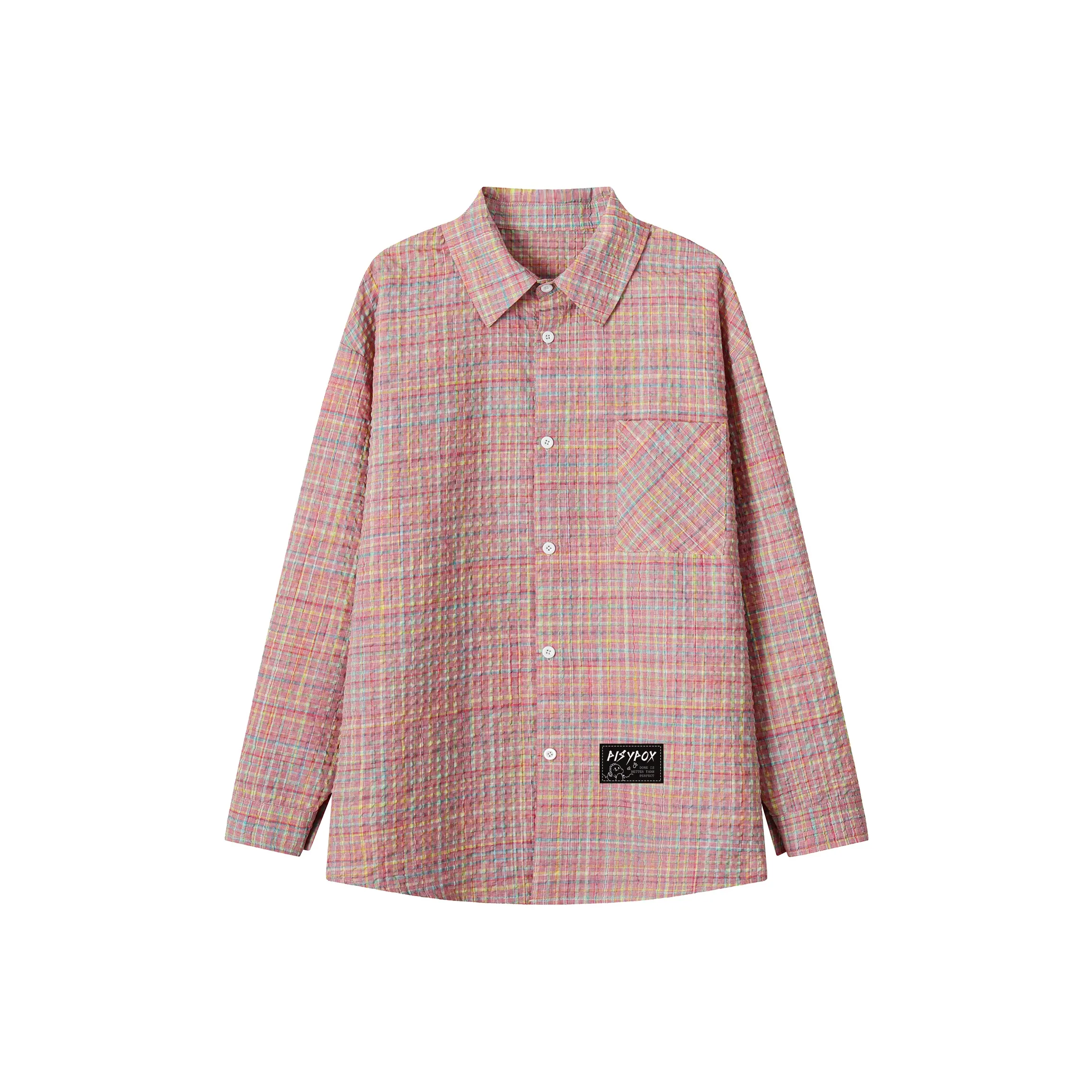 PISYPOX Длинный рукав рубашка унисекс