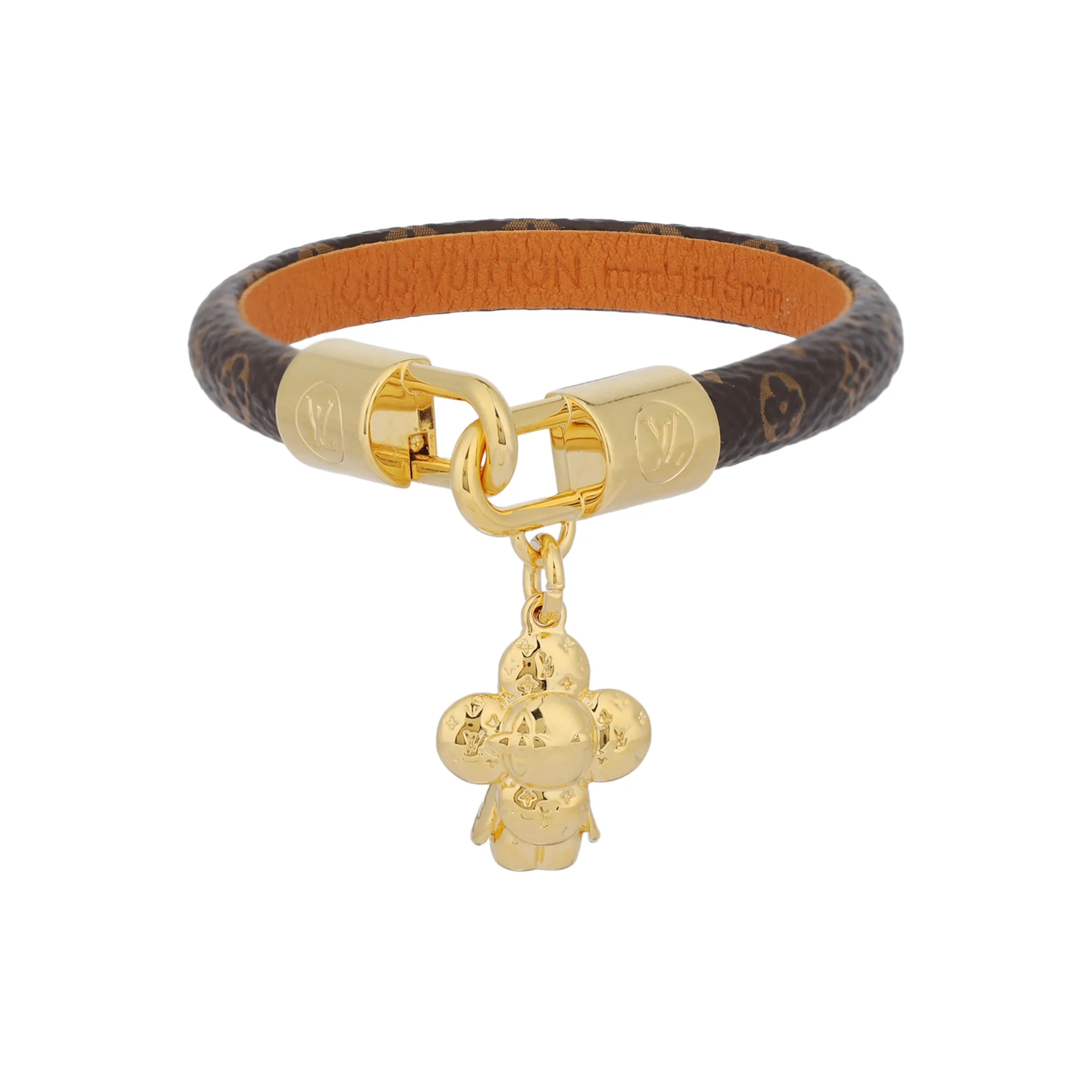LOUIS VUITTON Calfskin Bangles Women's Gold