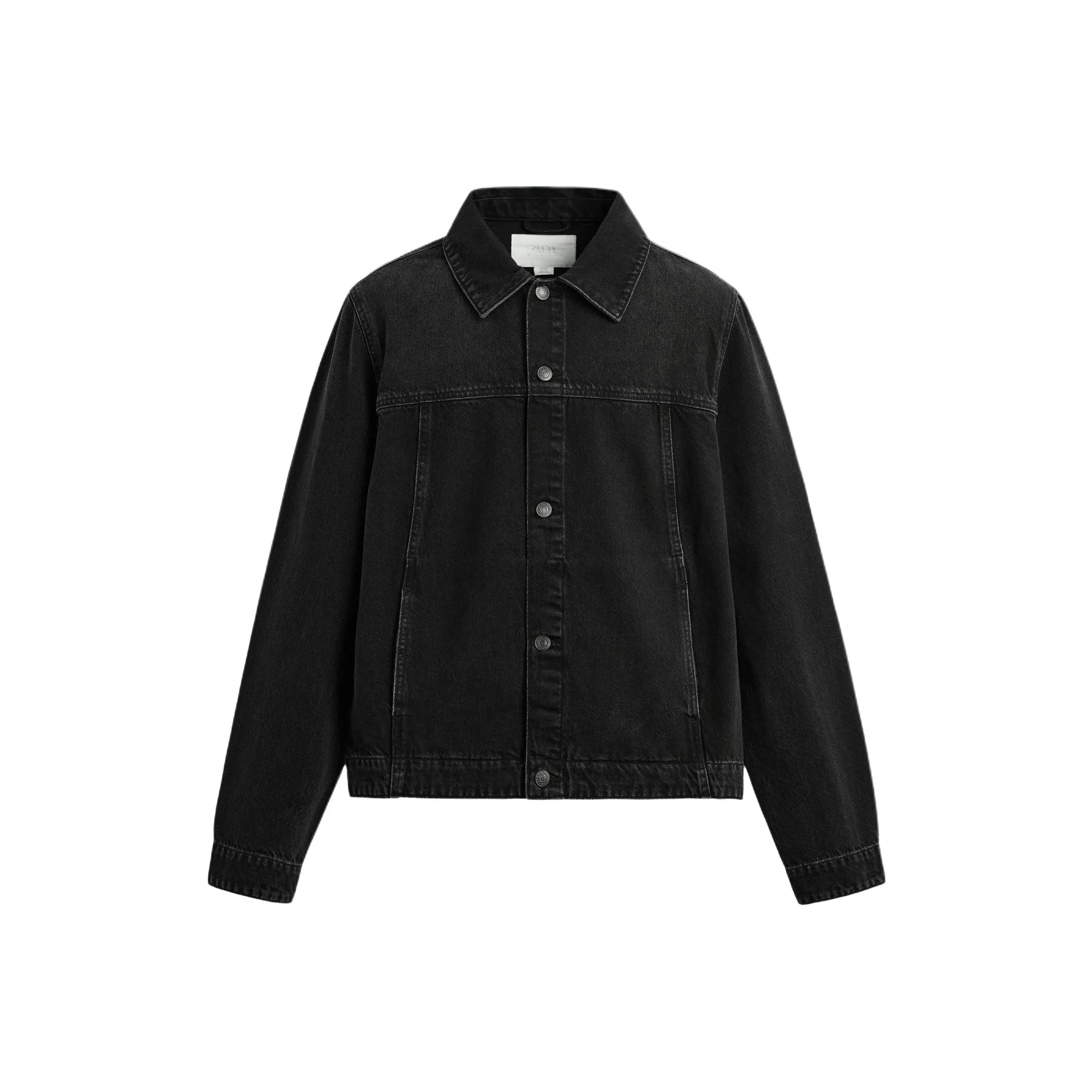 ZARA Черные Мужские Джинсовые Куртки