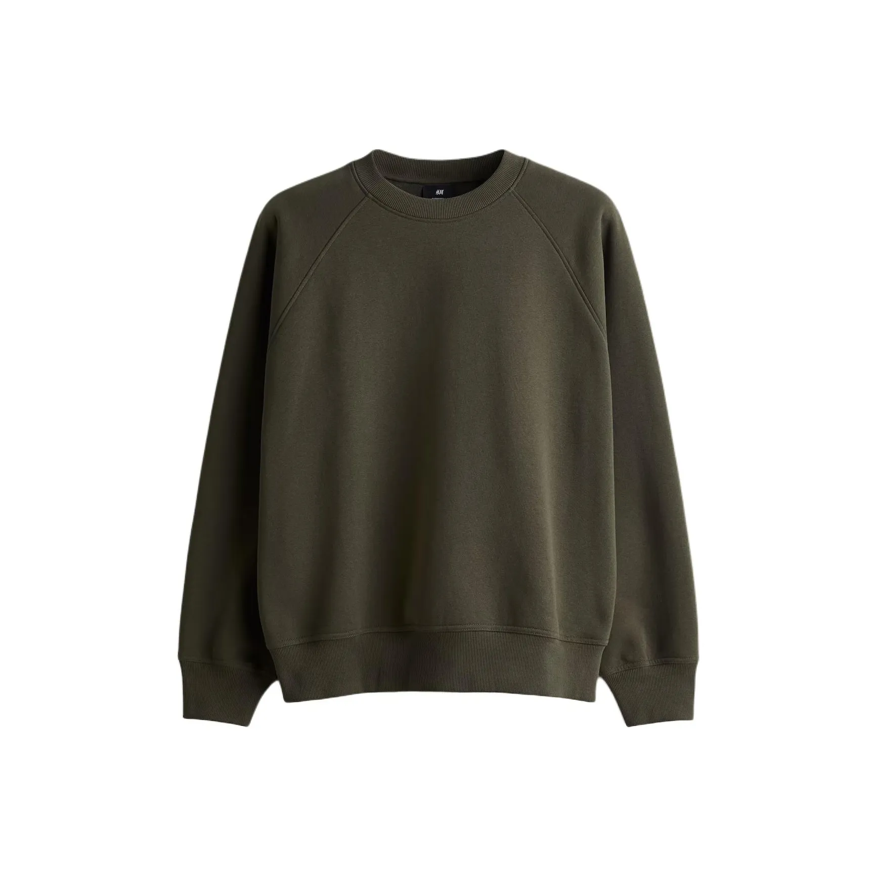 H M Темный хаки зеленый мужские свитшоты