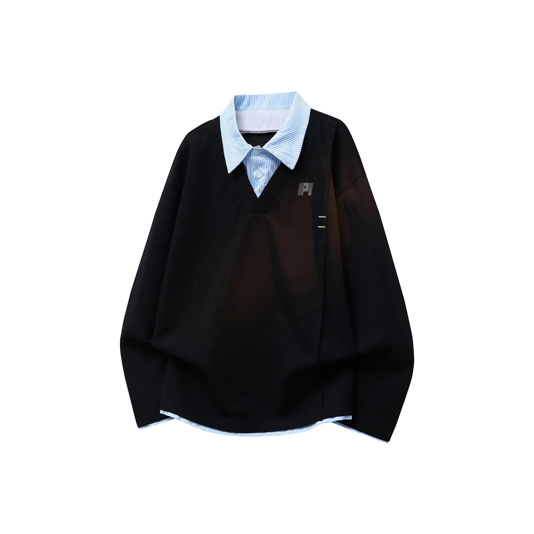 PISYPOX Длинный рукав Т-рубашка Унисекс