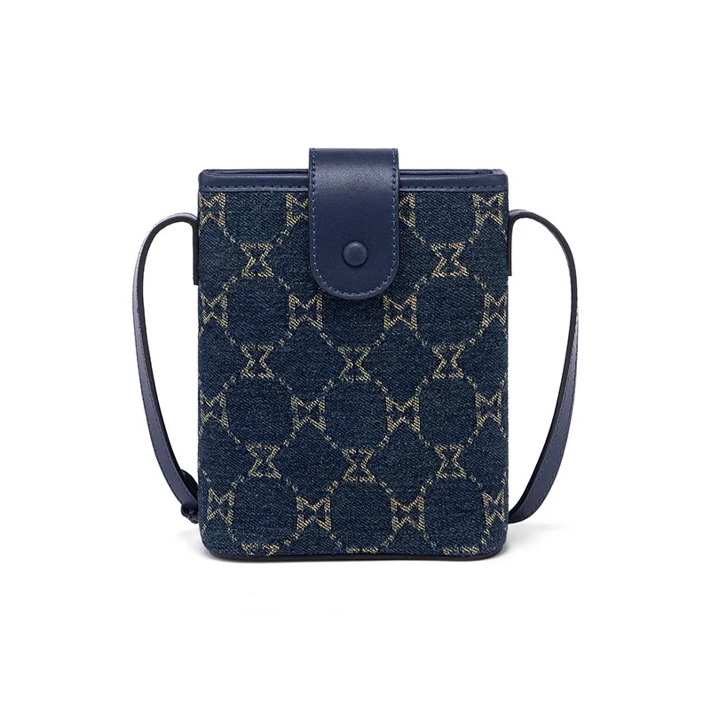 MashaLanti Деним Синтетическая кожа Чехол для телефона Сумка через плечо Стандартная Женская Черный Королевский синий