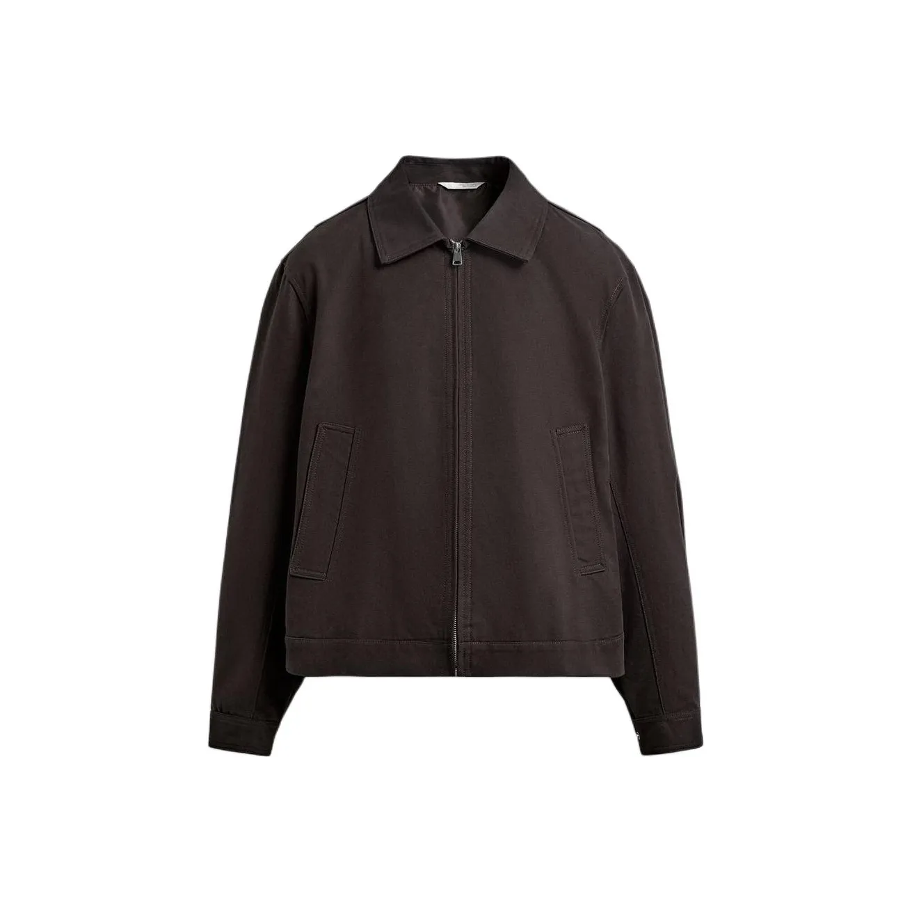 ZARA Мужские куртки темно-коричневого цвета