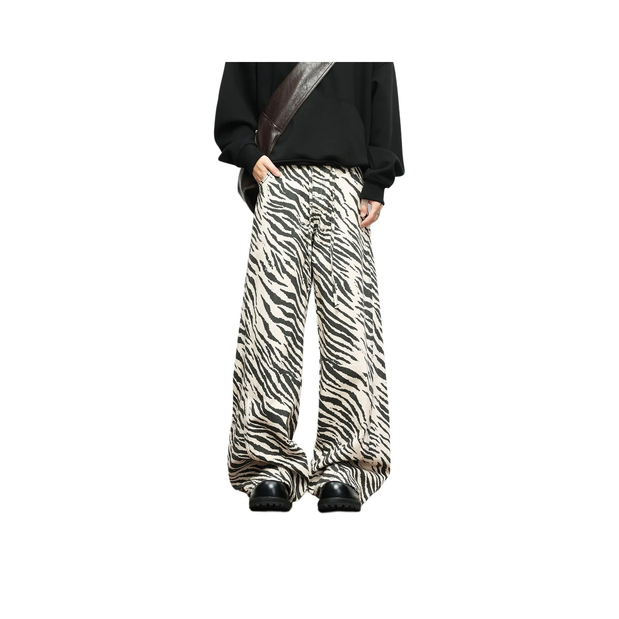 VESIBO Зебра С принтом Унисекс Джинсы