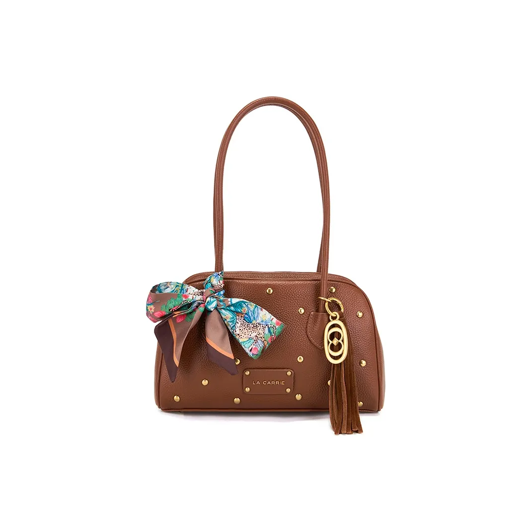 La Carrie Сумка через плечо из натуральной коровьей кожи стандартная женская чайный коричневый