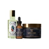 3종 세트: Beard 오일 30ml + Cedarwood Shaving 크림 226g + 수분 공급 애프터쉐이브 88ml