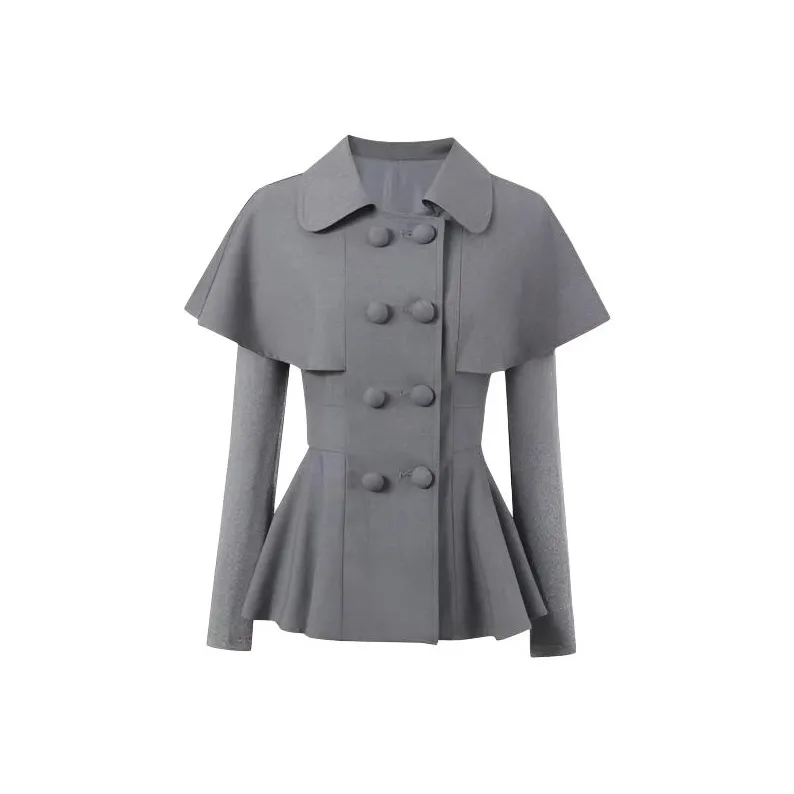 TIBINB Серый Высококачественные Женские Комплекты с Юбкой