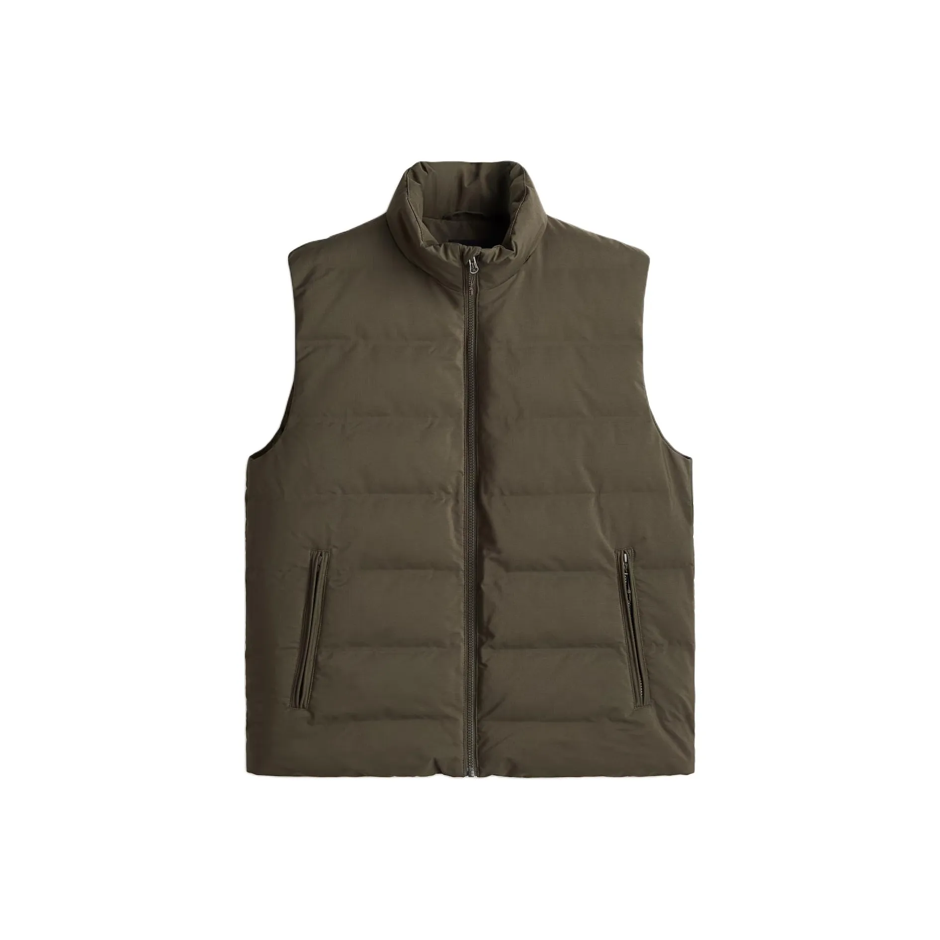 H M Темный хаки зеленый мужской жилет