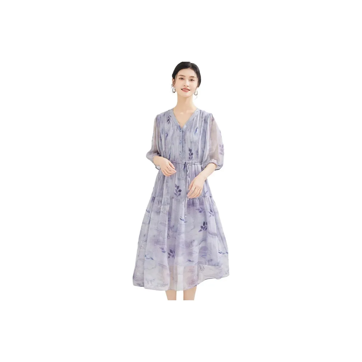 JINJU Короткий рукав Платье Женское