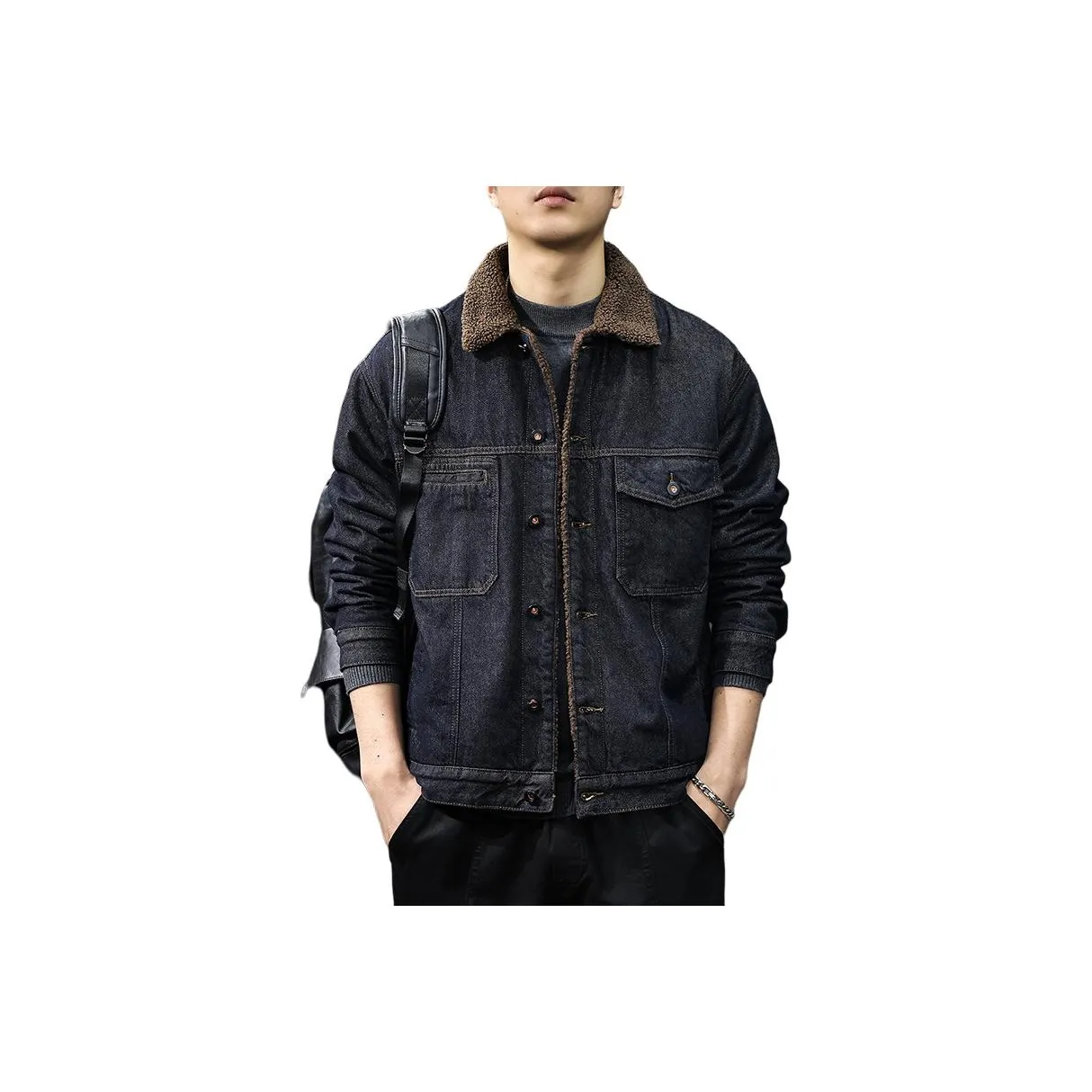 QIANJINNIU Мужские Джинсовые Куртки