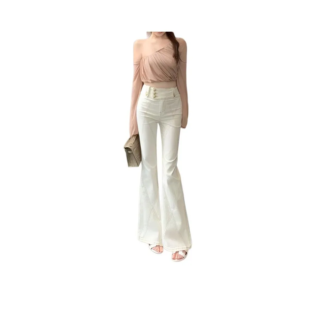 MISSHONEY MH Белый Джинсы Женские Джинсы