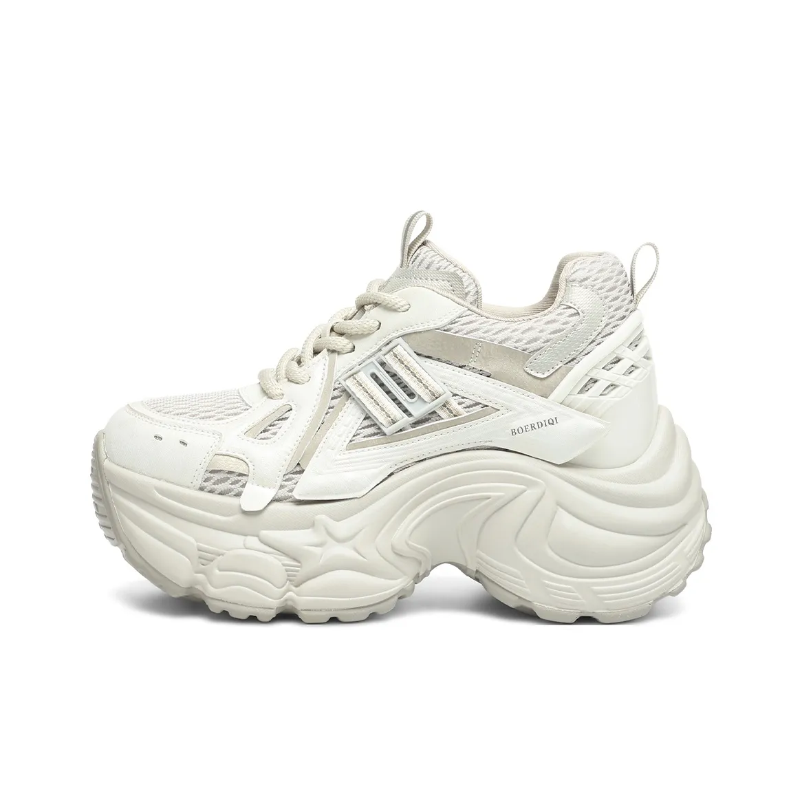 BOERDIQI Высота Увеличивающие Легкие Низкие Топ Кроссовки Толстая Подошва Женские