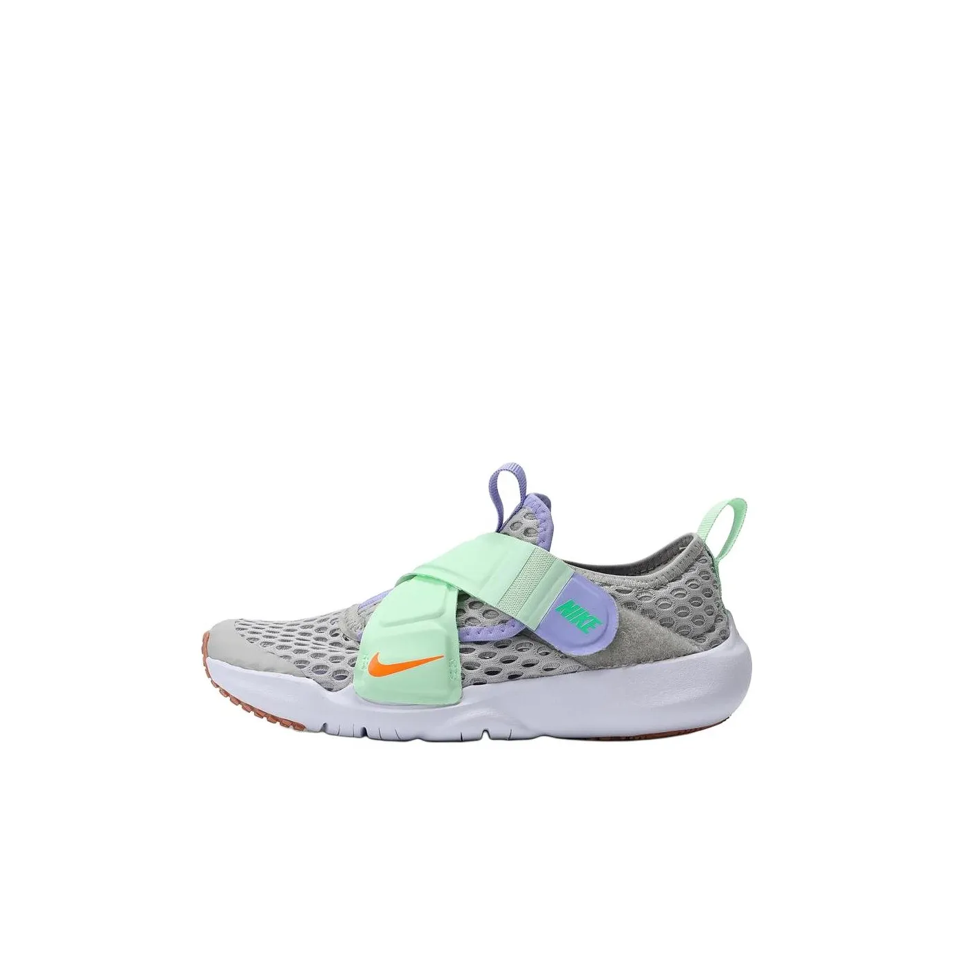 Nike Flex Advance Slip-Resistant Abrasion-Resistant Breathable Kids Lifestyle Shoes Gray Green White Baby Найк Flex Advance противоскользящий устойчивый к истиранию дышащие детские повседневные кроссовки серый зеленый белый для малышей