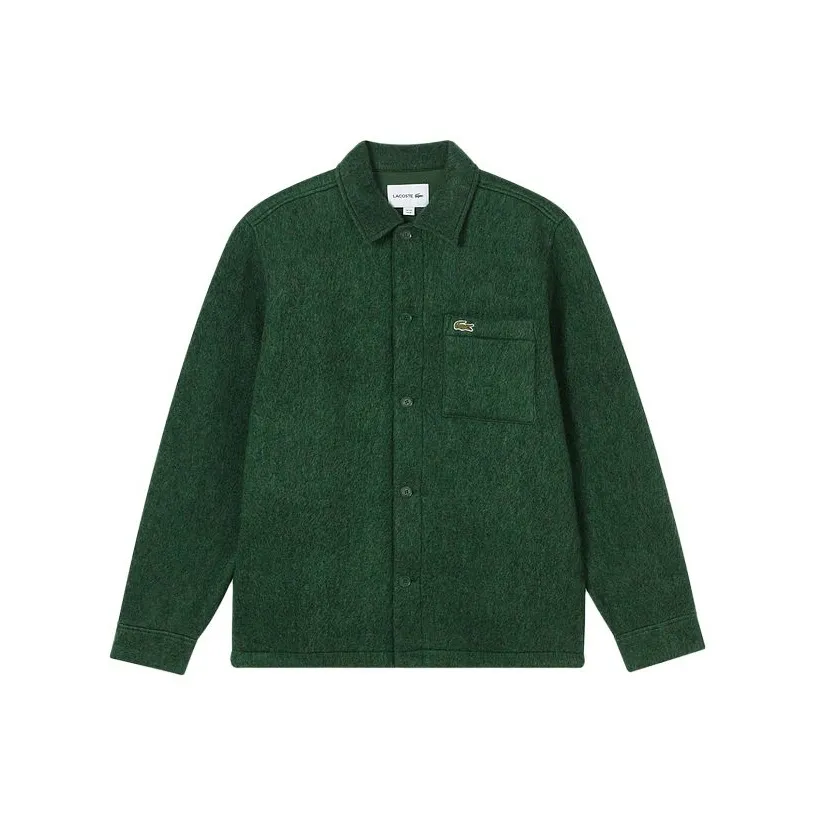 LACOSTE Collaboration 132 Крокодил Зеленые Мужские Рубашки