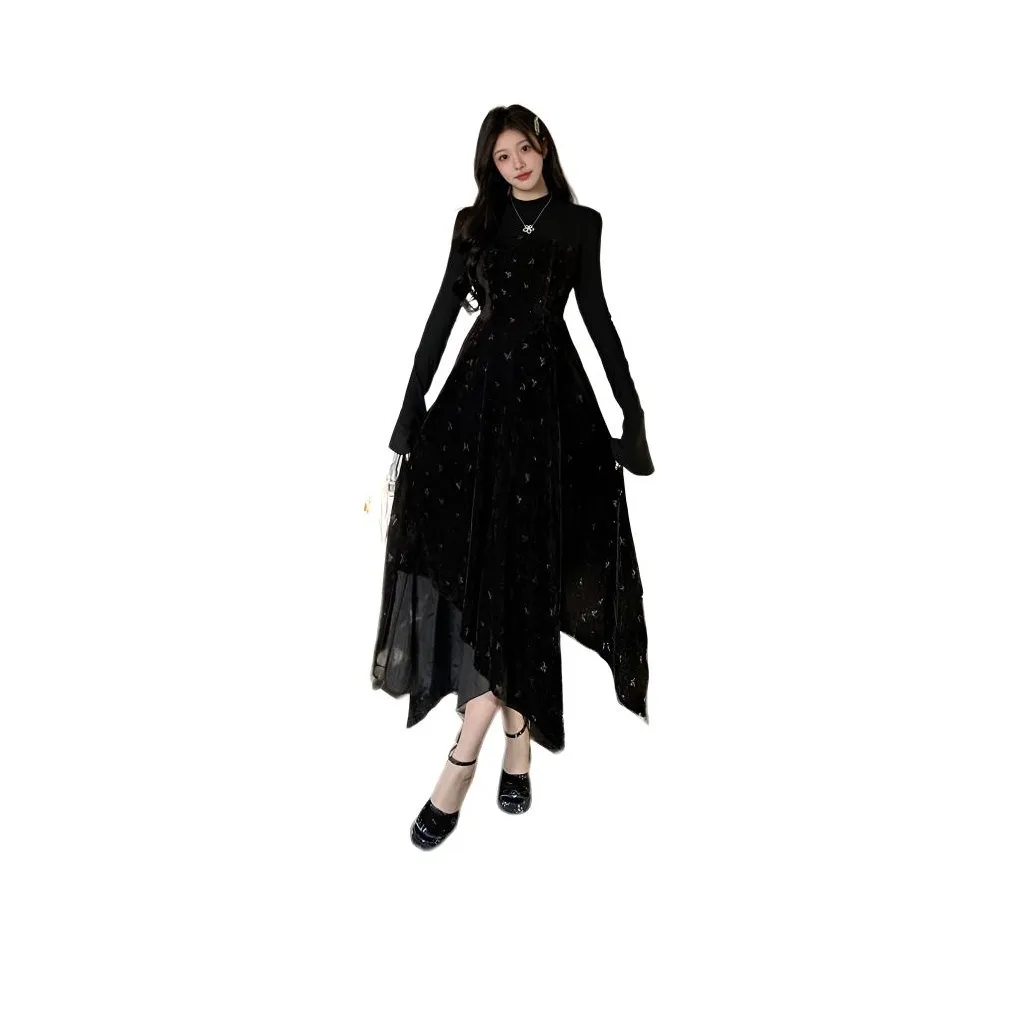 ZUKIZUKI Длинное платье с длинными рукавами женское