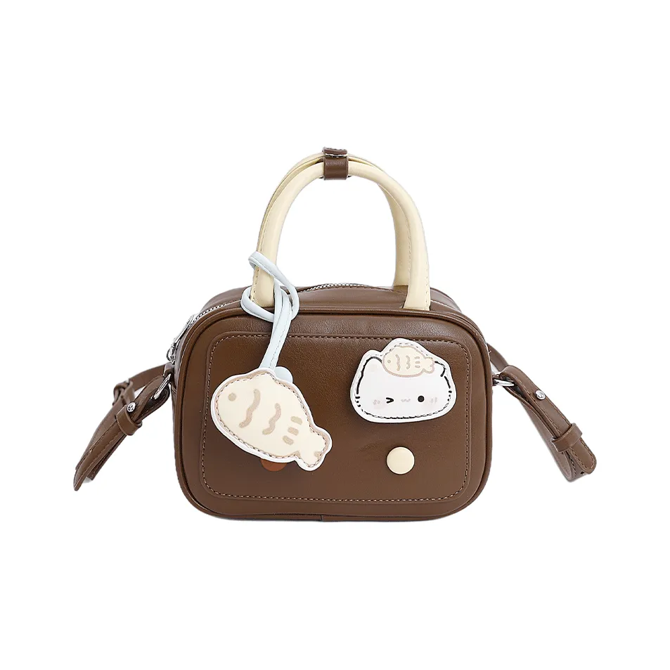 OKEKE ПУ (полиуретан) Сумка Стандартная Женская Кофейного цвета