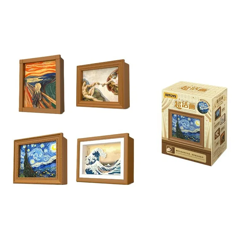 52TOYS Magpie Collection Супер Живой Art Слепые коробки Один Mystery Коробка Целая коробка 4 шт