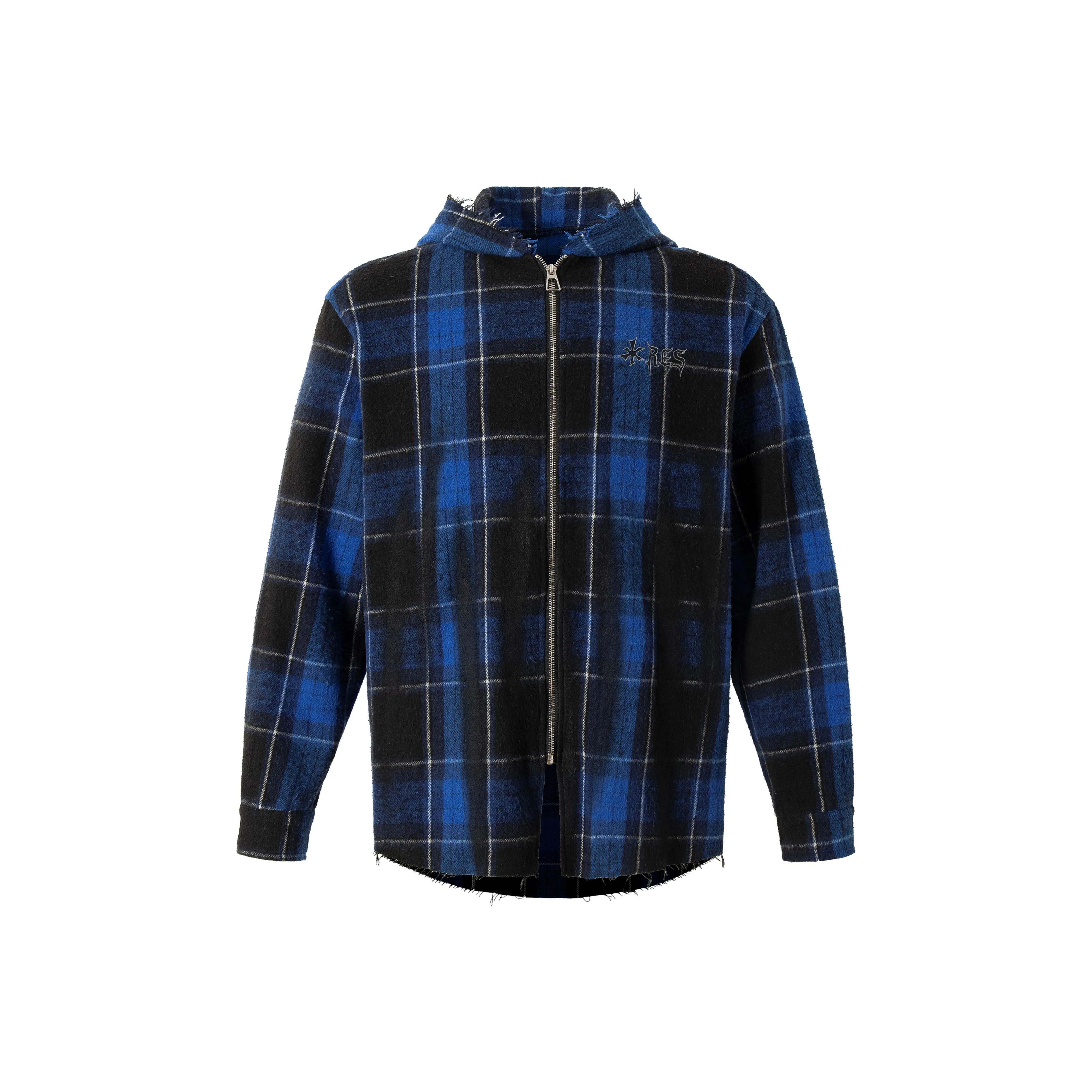 YPL Синие Черные Клетчатые Унисекс Рубашки