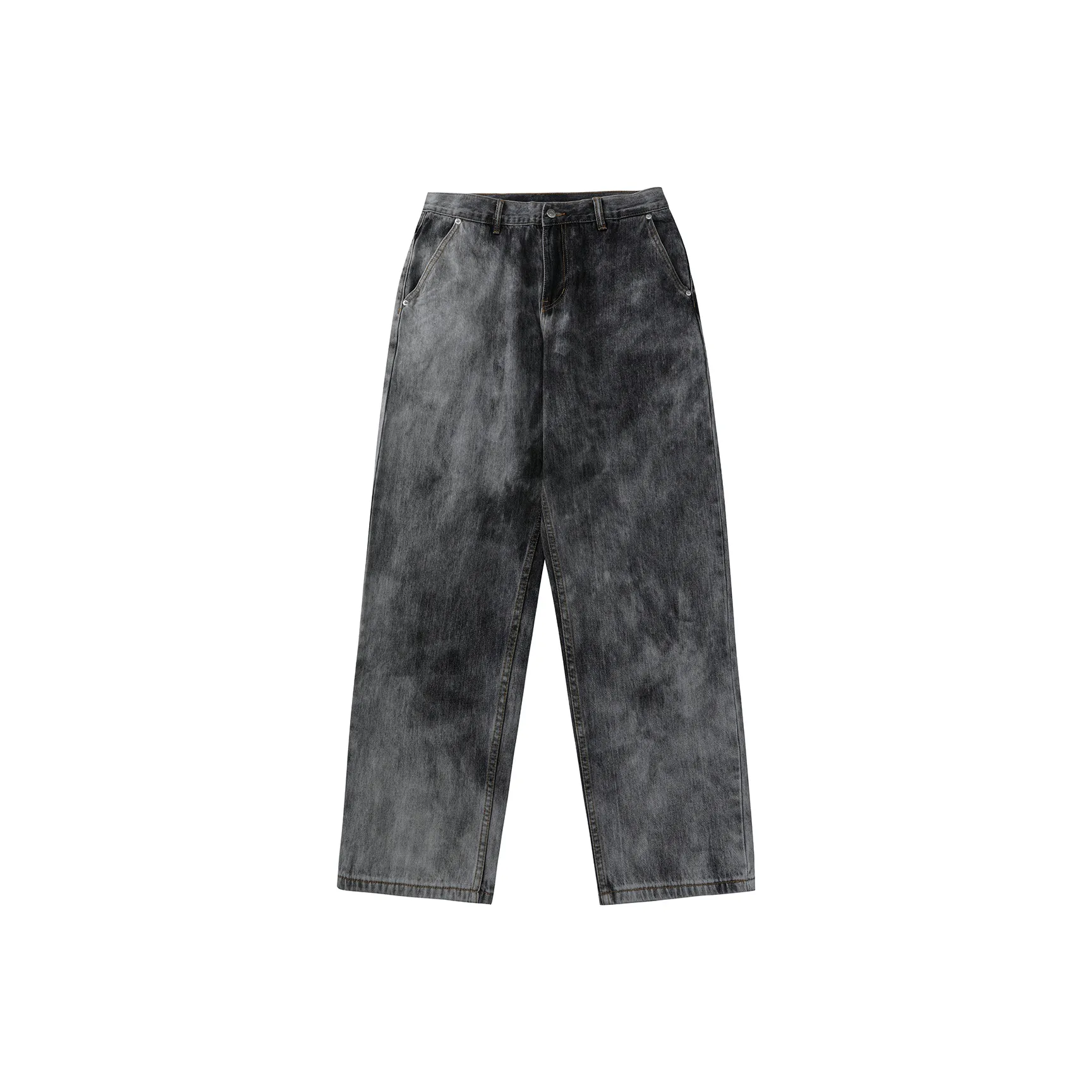 EYEUNDERSTAND Серый Унисекс Джинсы