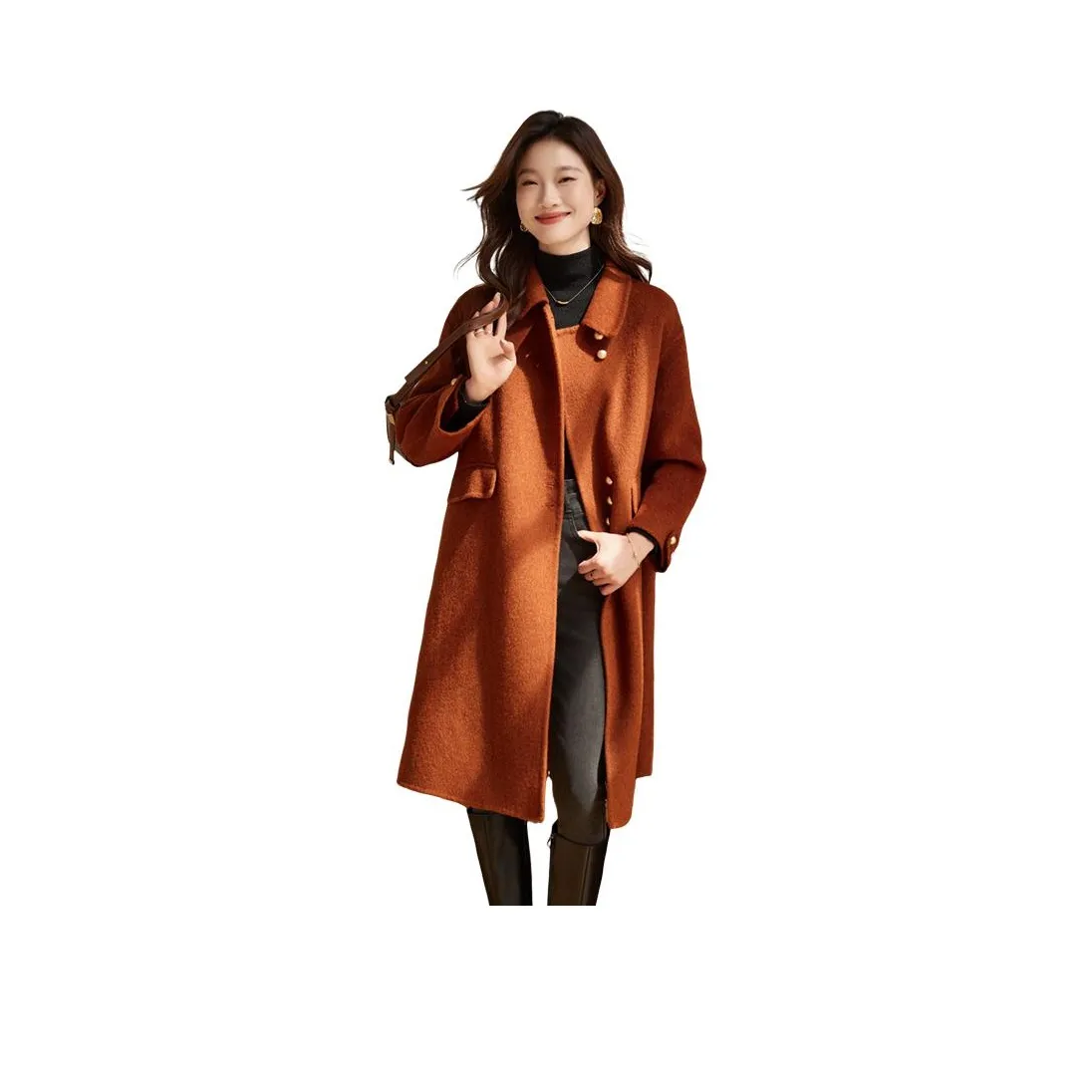 SHANGJING Mulan Orange Женское пальто