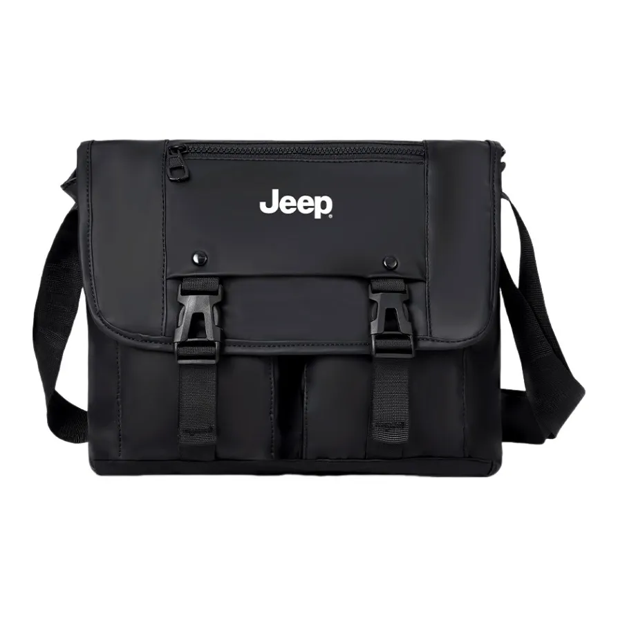 JEEP Oxford Messenger Bag Crossbody Bag Shoulder Bag Men's Black