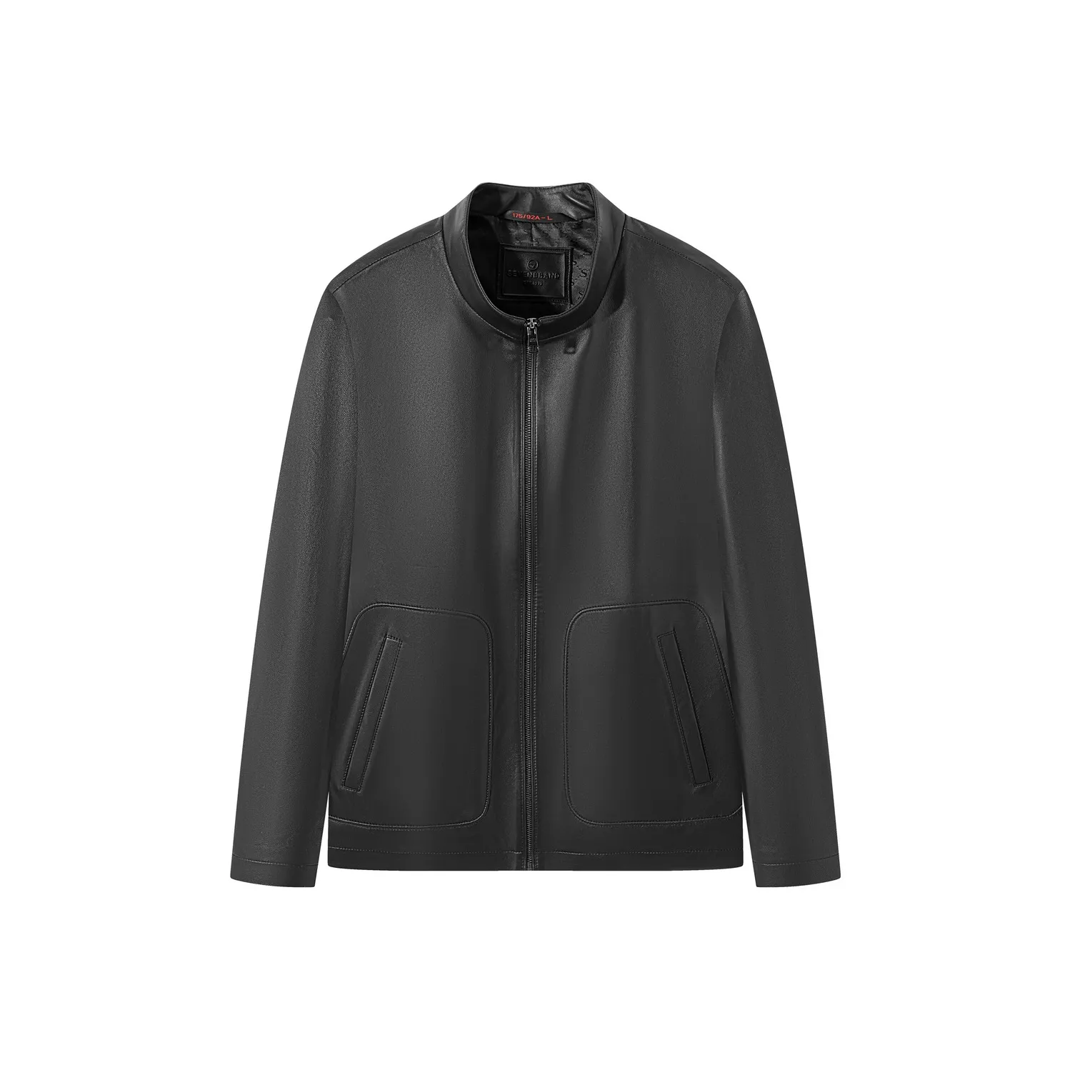 Seven Черные Мужские Кожаные Куртки