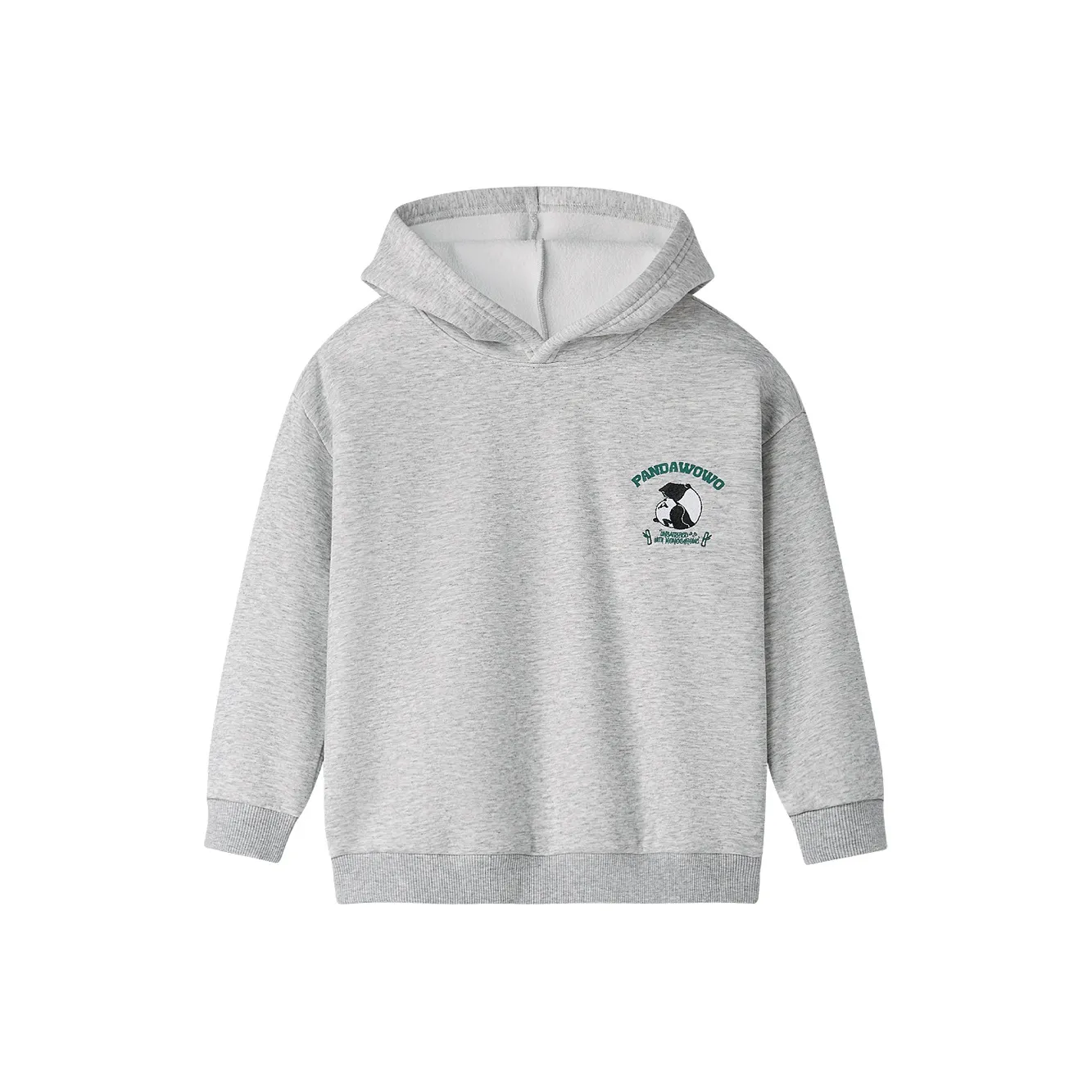 HLA Панда WOWO Панда Мода Дружелюбная к коже Мягкий флис с подкладкой Теплый худи