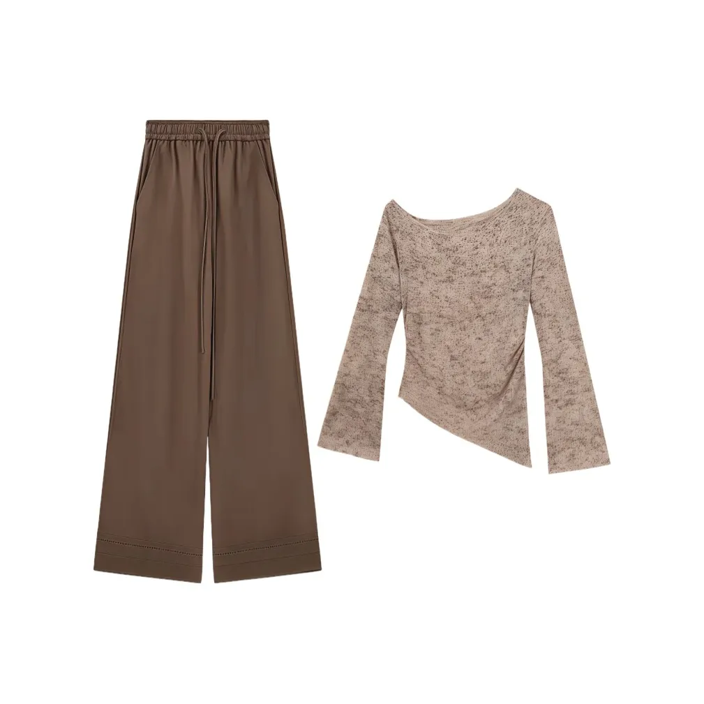 NATHANIA Коричневый Женские Повседневные Костюмы