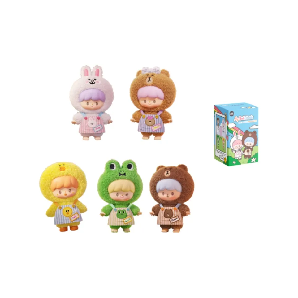 TOP TOY Zhuo Da Wang | LINE FRIENDS Best Friends Коллекция Слепые коробки Один Blind Коробка