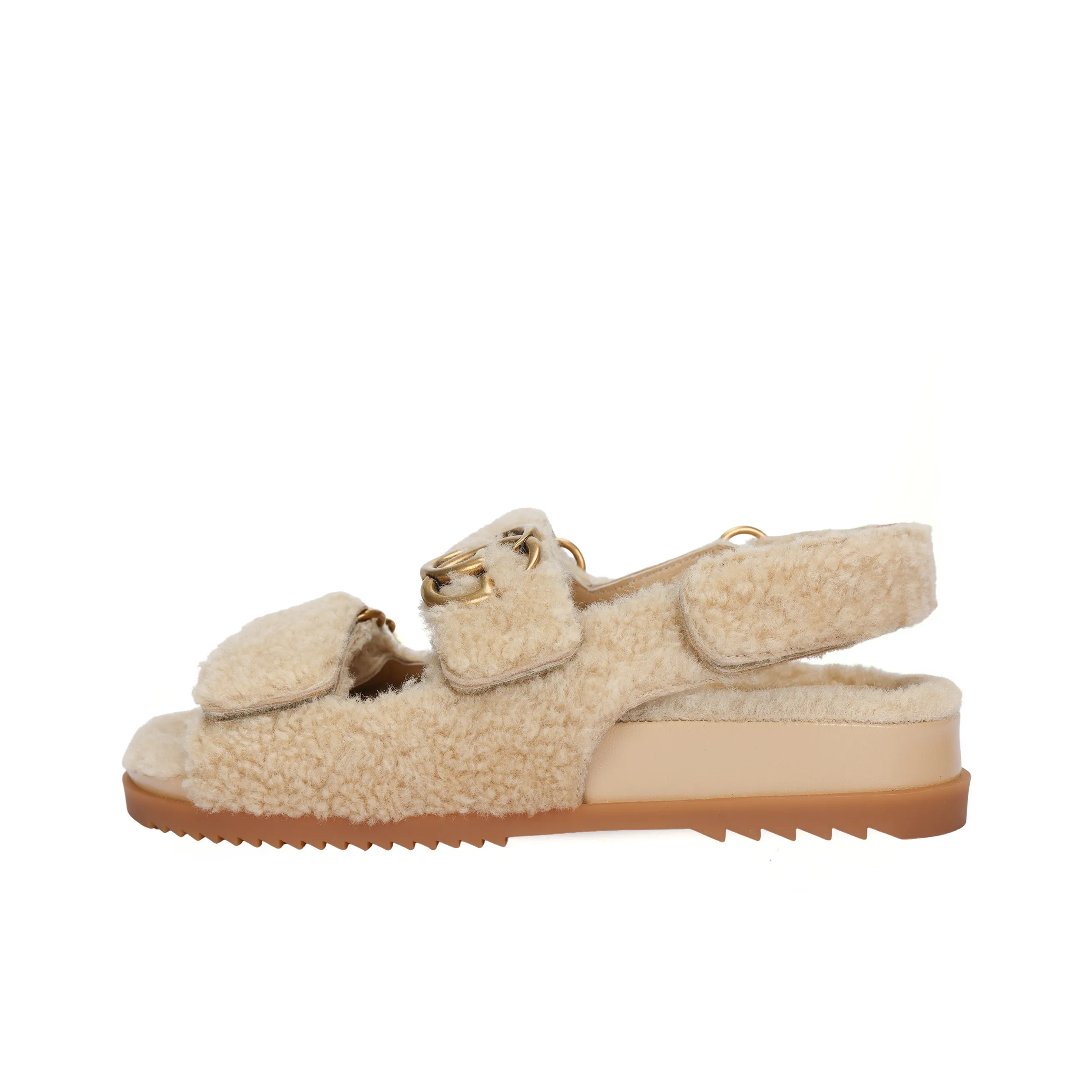 GUCCI Beach Sandals Women's Beige