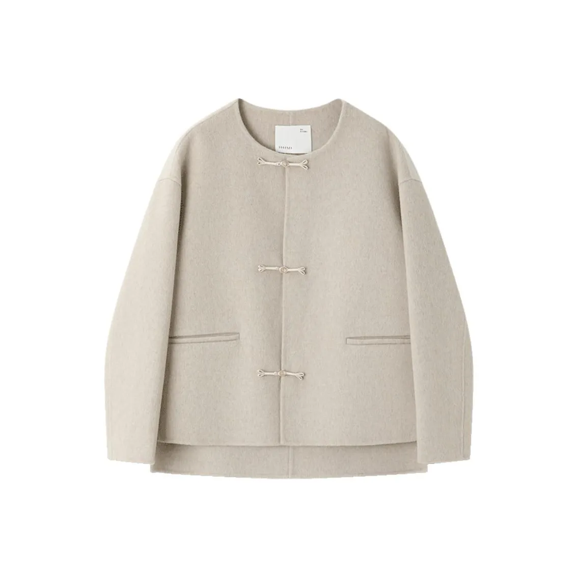 IHIMI Элегантное Бежевое Женское Пальто