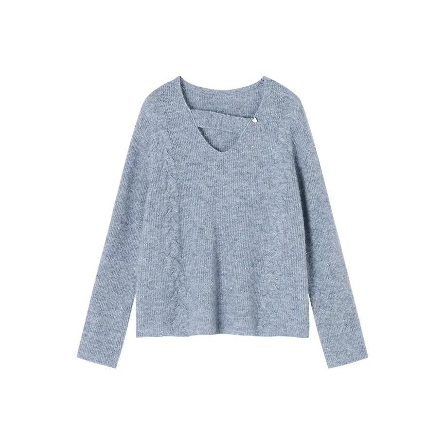 XIANGYING Морской синий Женские свитера