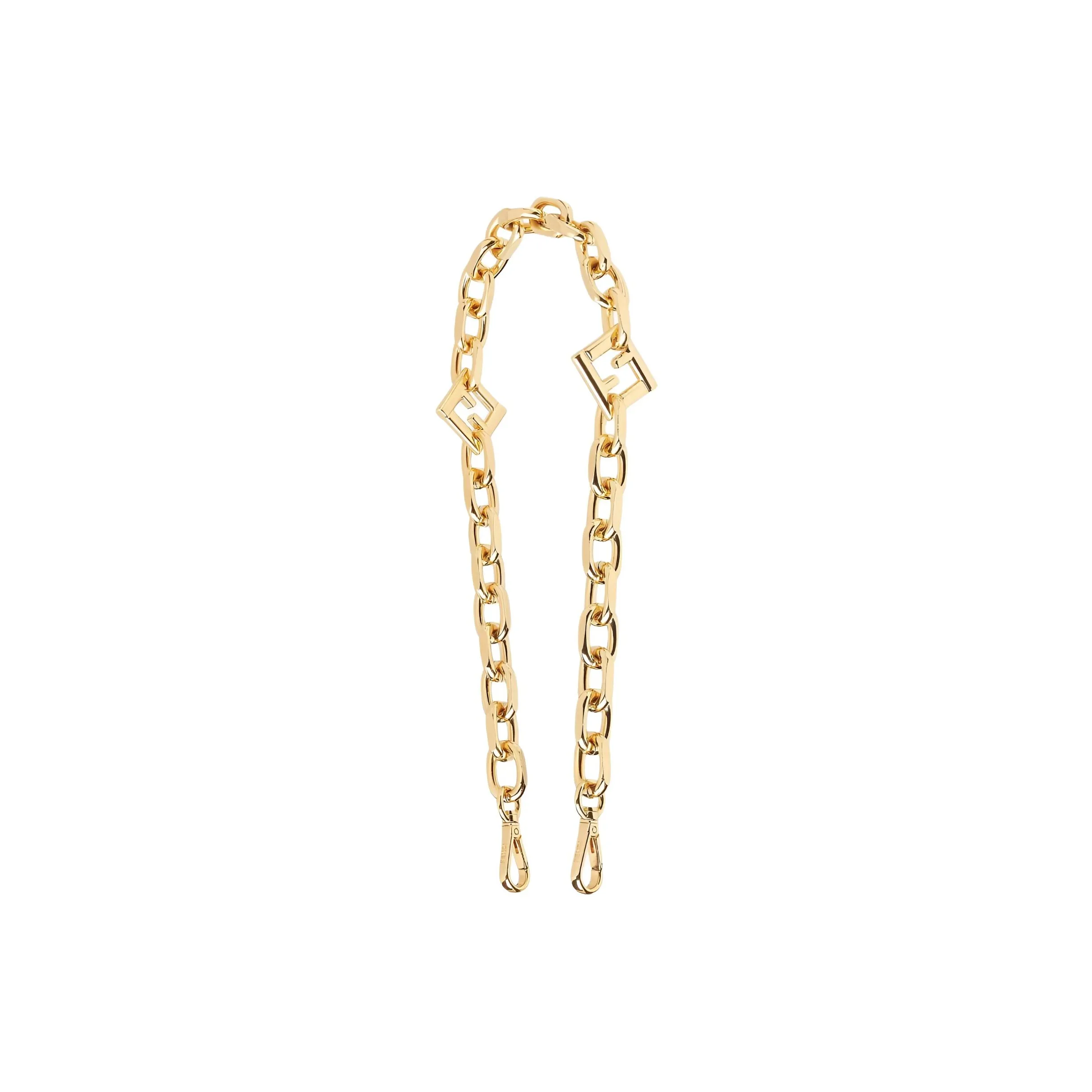 FENDI Aluminum Bag Strap Women's Gold