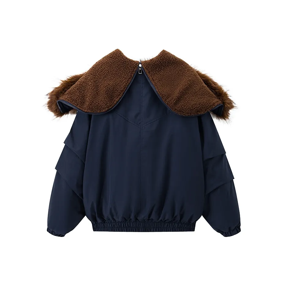 ONNFB Темно-синий женский пуховик